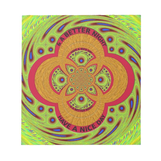 良い一日を過ごす ノートパッド (正面)