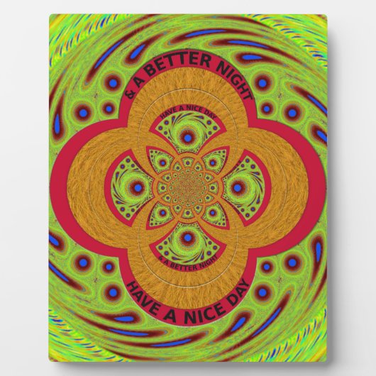 良い一日を過ごす フォトプラーク (正面)