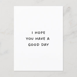 良い一日を過ごす ポストカード