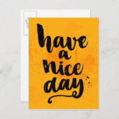 良い一日を過ごす ポストカード (正面/裏面)