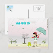 良い一日を過ごす ポストカード (正面/裏面)