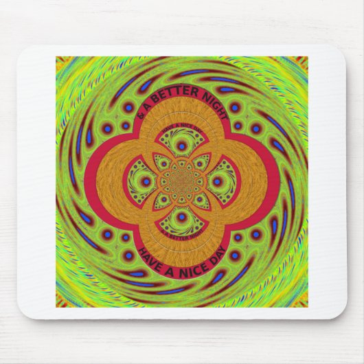 良い一日を過ごす マウスパッド (正面)