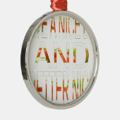 良い一日を過ごす メタルオーナメント (右)