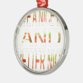 良い一日を過ごす メタルオーナメント (左)