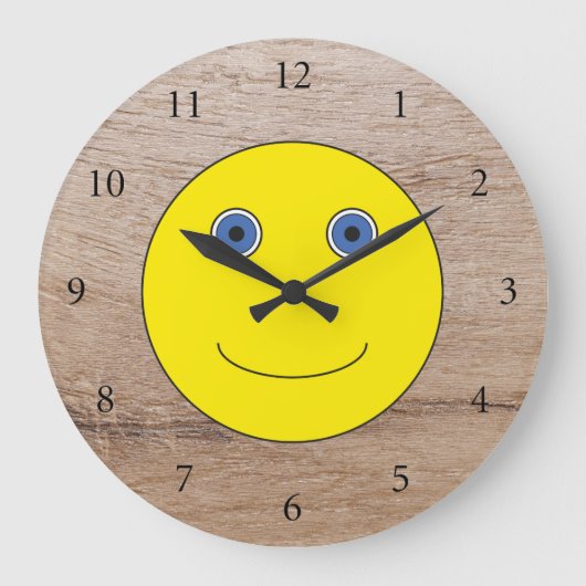 良い一日を過ごす ラージ壁時計 (正面)