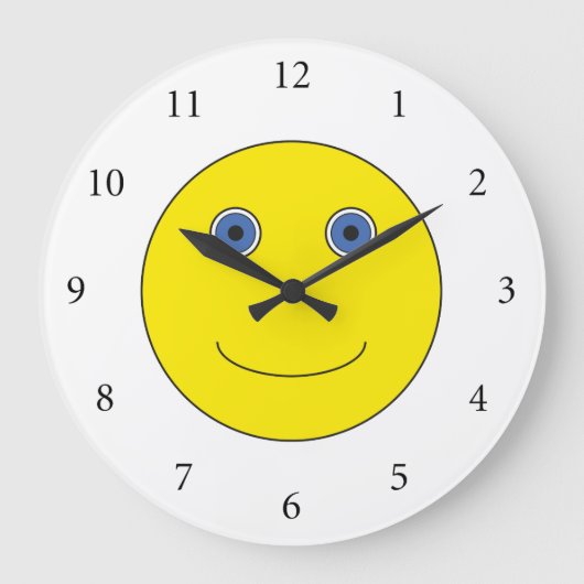 良い一日を過ごす ラージ壁時計 (正面)