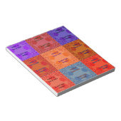 良い一日を & より良い夜 ポップアート プリント ノートパッド (アングル)