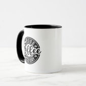 良い一日を コーヒー 文字 アート マグカップ (正面左)