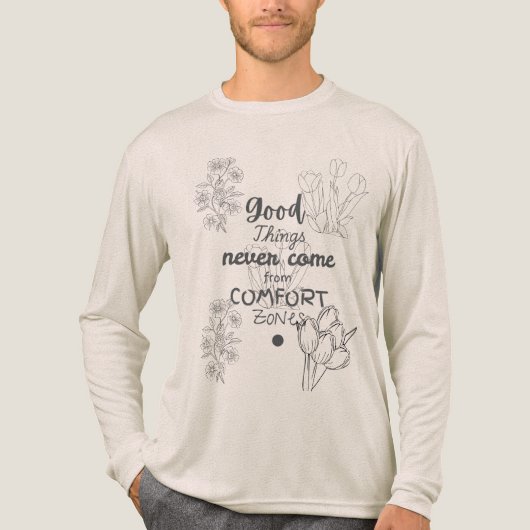 良い事は決して来心地よいゾーンTからT トライブレンドＴシャツ (正面)