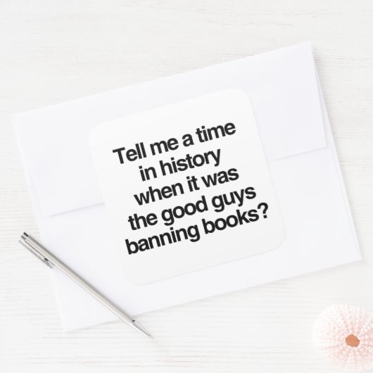 良い人が本を禁止していた時期を教えて スクエアシール (封筒)