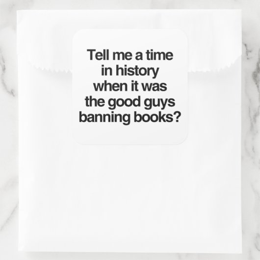 良い人が本を禁止していた時期を教えて スクエアシール (バッグ)