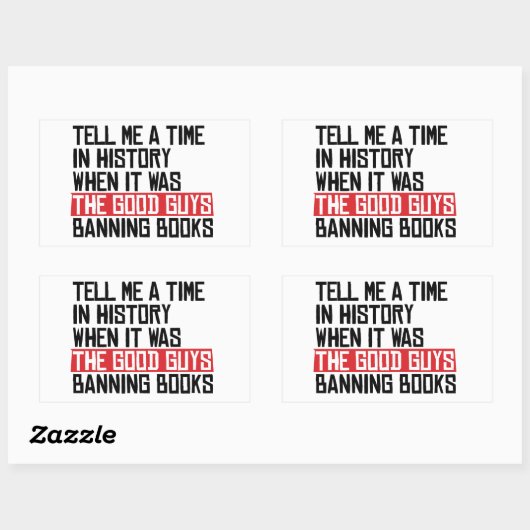 良い人が本を禁止していた時期を教えて 長方形シール (シート)