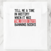 良い人が本を禁止していた時期を教えて 長方形シール (バッグ)