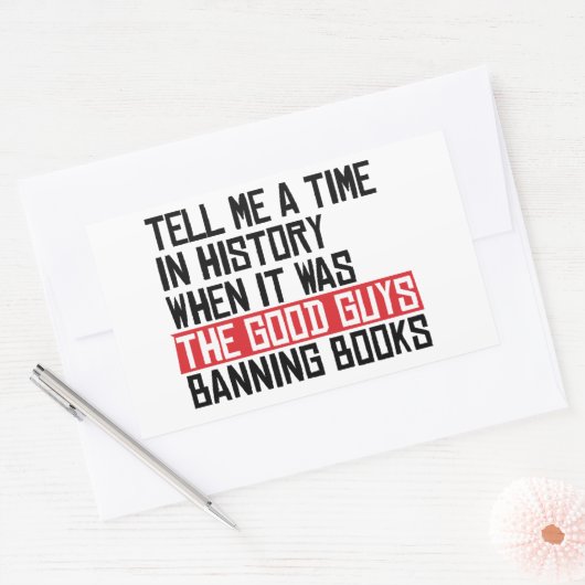 良い人が本を禁止していた時期を教えて 長方形シール (封筒)