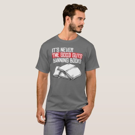 良い人は本を禁止してはいけない Tシャツ (正面フル)