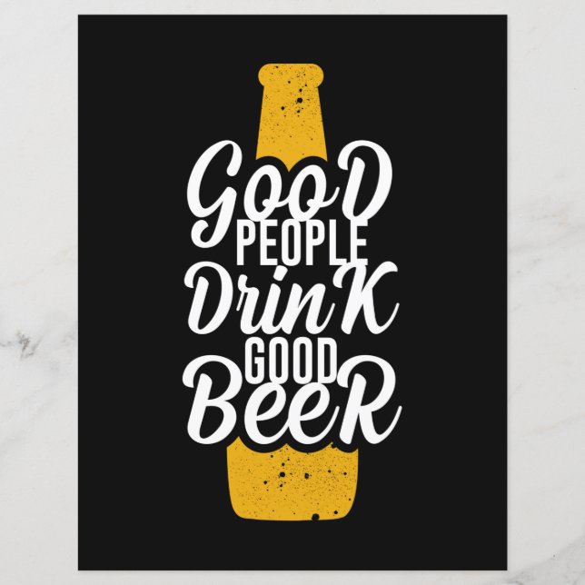 良い人は良いビールを飲む (正面)