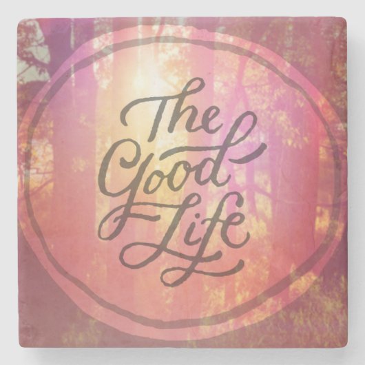 『良い人生』 ストーンコースター (正面)