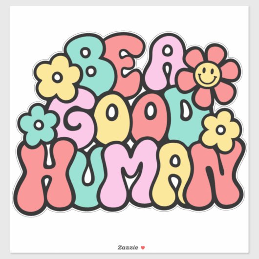 良い人間のレトロ親切ステッカーの贈り物 シール (シート)