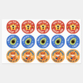 良い仕事のステッカーを祝う ラベル (シート)