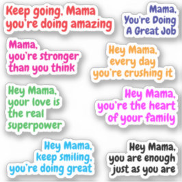 良い仕事のママ引用文 | ママのメッセージシール シール