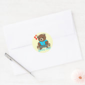 良い仕事の先生の宿題 ラウンドシール (封筒)