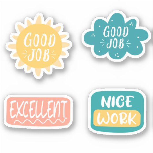 良い仕事 シール (正面)