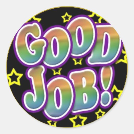 良い仕事 ラウンドシール (正面)