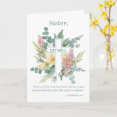 良い修道院の宗教的なクロス水の色のワイルドフラワーを取得 カード (黄色い花)