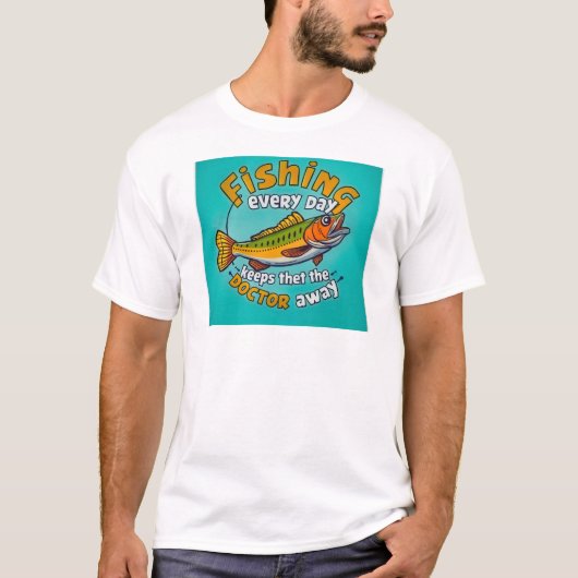 良い健康の釣果 Tシャツ (正面)