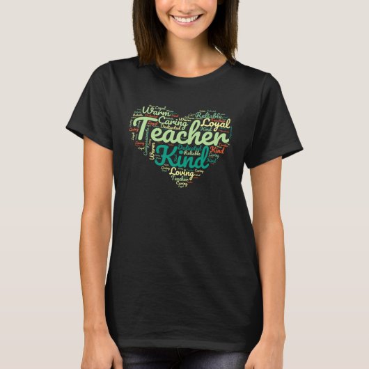 良い先生の質ありがとう先生聞く Tシャツ (正面)