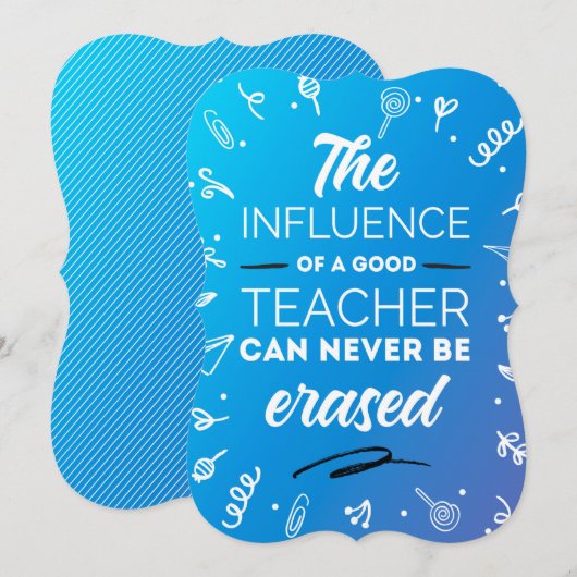 良い先生 サンキューカード (正面/裏面)