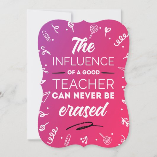 良い先生 サンキューカード (正面)