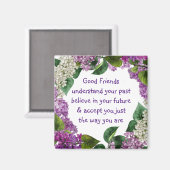 良い友人に理解される感動的引用文 マグネット (正面/裏面)