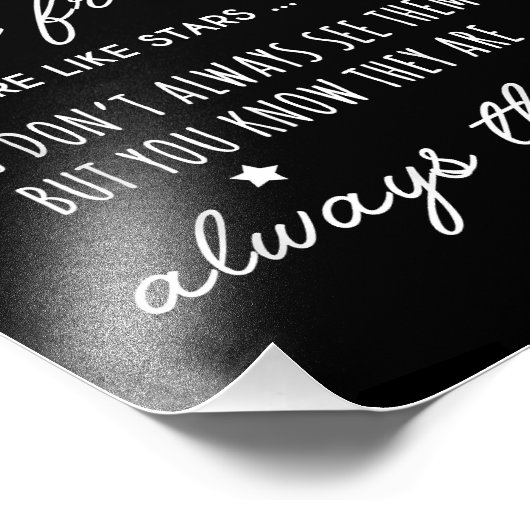 良い友人は星のように彼らは常に存在している フォトプリント            (角)