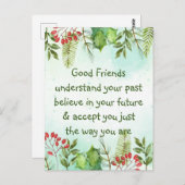 良い友達が理解感動的する ポストカード (正面/裏面)