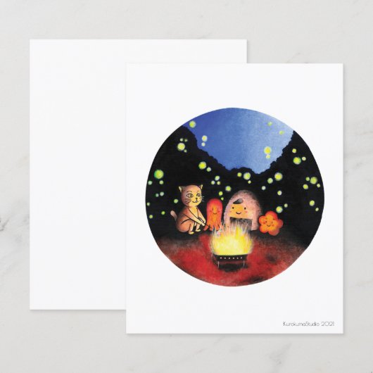 良い友達とキャンプ火災 (正面/裏面)