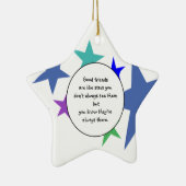 良い友達のような星おもしろい友情引用文 セラミックオーナメント (右)