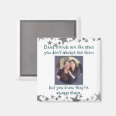 良い友達のような星のカスタム引用文磁石 マグネット (正面/裏面)