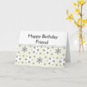 良い友達のように星が常にそこにある引用文 カード (黄色い花)