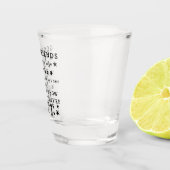 良い友達は星のようである：友情引用文芸術 ショットグラス (右)