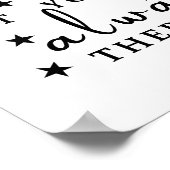 良い友達は星のようである：友情引用文芸術 ポスター (角)