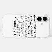 良い友達は星のようである：友情引用文芸術 Case-Mate iPhoneケース (裏面 (横))