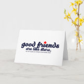 良い友達は星のようなもの カード (黄色い花)