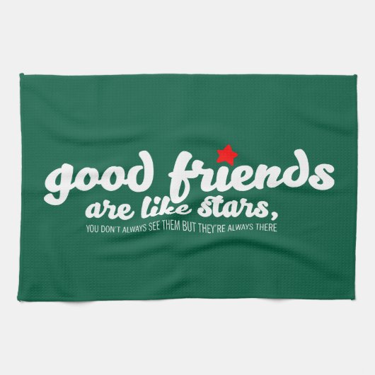 良い友達は星のようなもの キッチンタオル (横)