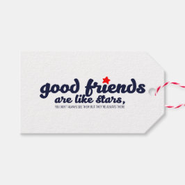 良い友達は星のようなもの ギフトタグ