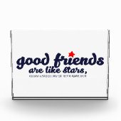 良い友達は星のようなもの フォトブロック (正面)