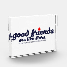 良い友達は星のようなもの フォトブロック