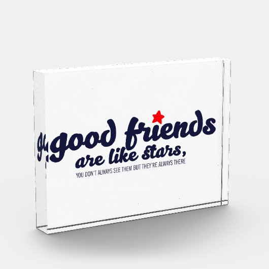 良い友達は星のようなもの フォトブロック (左)