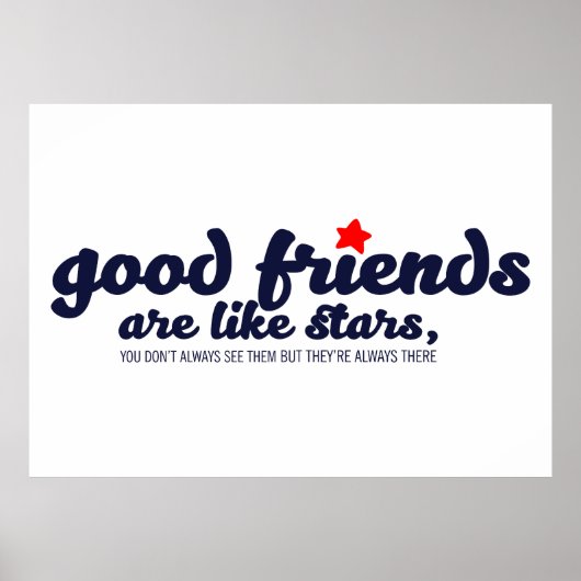 良い友達は星のようなもの ポスター (正面)
