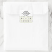 良い友達は星のようなカスタム引用文 スクエアシール (バッグ)